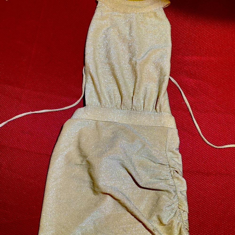 Allissa mini gold sparkly dress!